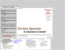 Tablet Screenshot of crossroadsappliance.com